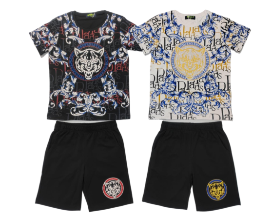 Boys Tiger Print Tshirt & Shorts Sets 13