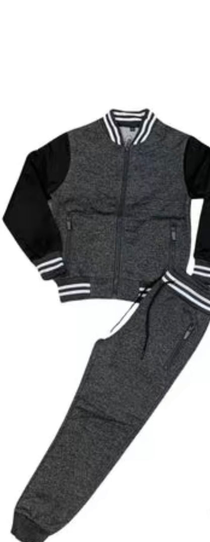 TLC Boys Tracksuit Set with Zip & Zipped pockets Fleece & Joggers Set Outfit Tracksuits Boy Warm Winter