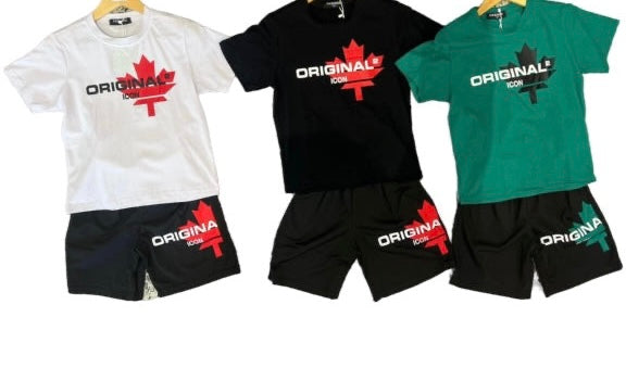 TrendLockerz Kids Tshirt & Shorts Sets Icn