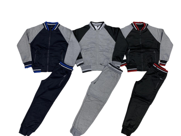 TLC Boys Zipped Tracksuit Set Coloured with Zipped pockets