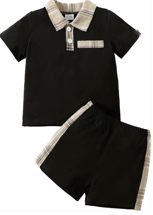 Baby Boys Shorts & Polo Shirt Set